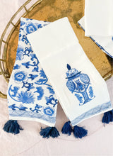 Load image into Gallery viewer, Chinoiserie Blue and White Dish Towels (set of two)
