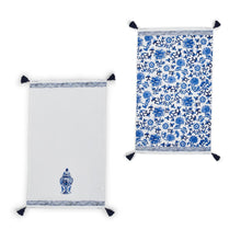 Load image into Gallery viewer, Chinoiserie Blue and White Dish Towels (set of two)
