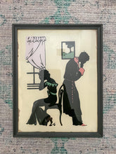 Load image into Gallery viewer, Vintage Framed Silhouette Art
